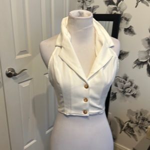 NWT crop vest